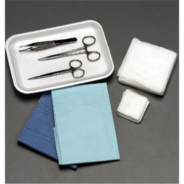 Tray Laceration Minor B With Gauze/OR Scissors S/S 12/Ca